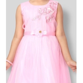 Aarika - Pink Net Girls Gown ( Pack of 1 ) - None