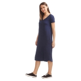 Sugr Cotton Blue Shirt Dress - S