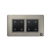 L&G 4M Touch Switch Board, Smart Touch Switch Panel | German Technology with Indian Standards-Grey / Plastic