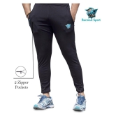 Burnout sport black dri fit track pant - M