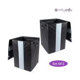 PrettyKrafts Set of 2 PVC Laundry Bag - Black