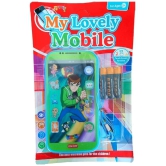 My Talking First Learning Kids Mobile Smartphone with Touch Screen and Multiple Sound Effects, Along with Neck Holder for Boys & Girls (ben 10)