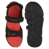 Campus Black Synthetic Floater Sandals - 7