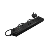 Portronics Power Plate 4:With 4 Power Sockets +1USB Port Power Converter ,Black (POR 1291)