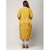 Swasti - Yellow Cotton Womens Straight Kurti ( Pack of 1 ) - None