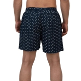 Printed Pure Cotton Boxer Bxr_1005_Navy Blue-S