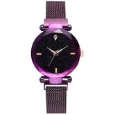 acnos Purple Metal Analog Womens Watch