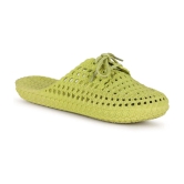 Aadi Lime Green Womens Toe Covered Flip Flop - None