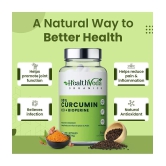 Health Veda Organics Curcumin C3 + Bioperine Supplements for Joint & Muscle Health, 60 Veg Capsules