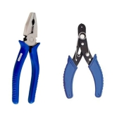 EmmEmm 2 in 1 Combo of Combination Plier 8 Inch & Wire/Cable Cutter