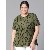 Oxolloxo Plus Size Animal Printed Top