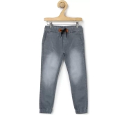 Boys Slim Mid Rise Grey Jeans