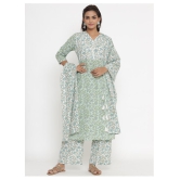 miravan Cotton Kurti With Palazzo - Stitched Suit - M