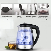 Glen Electric Glass Kettle 9012 Capacity 1.8-Litre