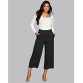 Addyvero - Black Cotton Blend Wide Leg Womens Casual Pants ( Pack of 1 ) - None