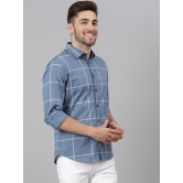 Dennis Lingo - Blue 100% Cotton Slim Fit Men's Casual Shirt ( Pack of 1 ) - None