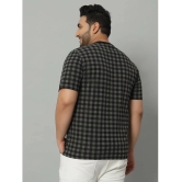 AUSTIVO Cotton Blend Regular Fit Checks Half Sleeves Mens T-Shirt - Charcoal Grey ( Pack of 1 ) - None