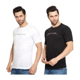 Zeffit - Cotton Blend Regular Fit Multicolor Mens Sports T-Shirt ( Pack of 2 ) - None