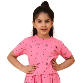 Diaz Pink Cotton Girls Top ( Pack of 1 ) - None