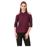 Zadmus - Wine Polyester Women's Regular Top ( Pack of 1 ) - M