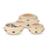 Asian Olympic Elite Pearl Insulated Casserole Set | Set of 3 Pcs Gold