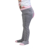 Barbie Cute Prints Knitted Tights for Baby Girls - Light Grey Grey 0-1 Years