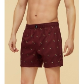 Savanna Cotton Boxers Hornbill Maroon XXL