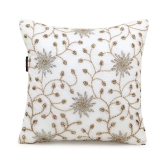 mezposh Single Polyester Cushion Covers 40X40 cm (16X16) - White