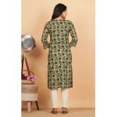 Vbuyz Cotton Printed Straight Womens Kurti - Blue ( Pack of 1 ) - None