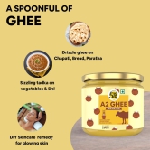 5:15PM A2 Ghee Organic | 100% Desi A2 Gir Cow Ghee | Traditional Vedic Bilona Method | Handmade Curd Churned| Pure A2 Cow Ghee, Natural & Healthy| Lab Tested & Certified -  250ml