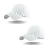 THRIFTKART White Cotton Blend Mens Cap ( Pack of 2 ) - White