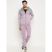 Wild West Lavender Fleece Regular Fit Colorblock Mens Sports Tracksuit ( Pack of 1 ) - None