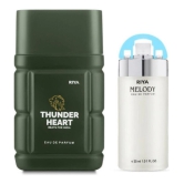 Riya Thunder Heart & Melody Green Eau De Parfum (EDP) For Men 140 ( Pack of 2 )