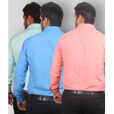 Maharaja - Multicolor Polyester Slim Fit Mens Formal Shirt (Pack of 3) - None