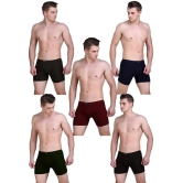 HAP Multicolor Cotton Mens Trunks ( Pack of 5 ) - None