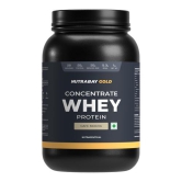 Nutrabay Gold 100% Whey Protein Concentrate with Digestive Enzymes - 25g Protein, 5.3g BCAA, 3.9g Glutamic Acid - 1Kg, Café Mocha