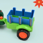 Tractor With Trolley Toy Friction Power Tractor (1 Pc)