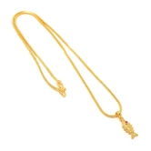 Jewar Mandi - Golden Pendant ( Pack of 1 ) - Golden