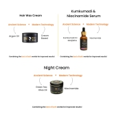 Night Cream (50gm) + Hair Wax (50gm) + Kumkumadi Serum (15ml)-Default