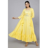 HIGHLIGHT FASHION EXPORT - Yellow Cotton Blend Womens Fit & Flare Dress ( Pack of 1 ) - None