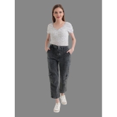 DKGF Fashion - Grey Denim Straight Fit Womens Jeans ( Pack of 1 ) - None