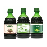 NUTROCOPIA Triphala, Aloe vera & Amla Juice to Relieves Constipation Pack of 3 of 400 ML(1200 ML)