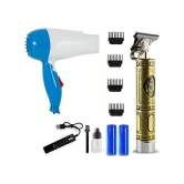 RTB Dryer + Cell + T99 Gold Cordless Beard Trimmer With 45 minutes Runtime