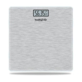 Healthgenie Electronic Digital Weighing Machine Bathroom Weighing Scale-Brushed Metallic Silver