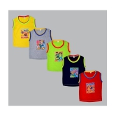 Sathiyas - Multicolor Cotton Blend Boys T-Shirt ( Pack of 5 ) - None