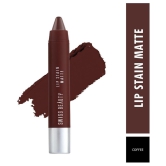 Swiss Beauty Lip Stain Matte Lipstick Lipstick (Coffee), 3.4gm