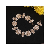 Bhagya Lakshmi Rose Gold Maang Tikka ( Pack of 1 ) - Rose Gold