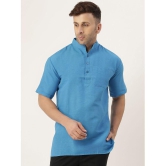 KLOSET By RIAG - Blue Cotton Men's Regular Kurta ( Pack of 1 ) - None