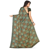 LEELAVATI - Green Chiffon Saree With Blouse Piece ( Pack of 1 ) - Green