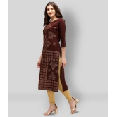 Estela - Brown Rayon Women's Straight Kurti - None